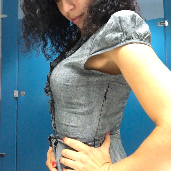 Modcloth Gray Vintage Dress, SMALL - Picture 6 of 6